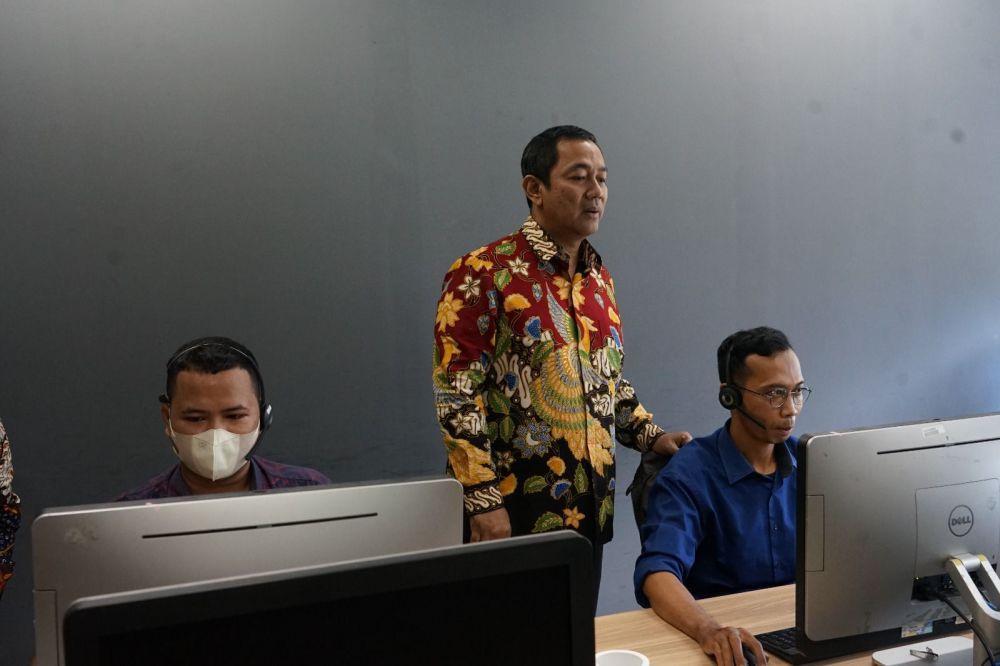Lembaga Kebijakan Pengadaan Barang/Jasa Pemerintah (LKPP) RI Hendrar Prihadi meresmikan layanan call center LKPP RI selama 24 jam melalui nomor 144 (dok LKPP)