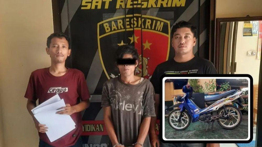 Tersangka pembacokan dan curanmor di Gunungkidul. (Dok. Polres Gunungkidul)