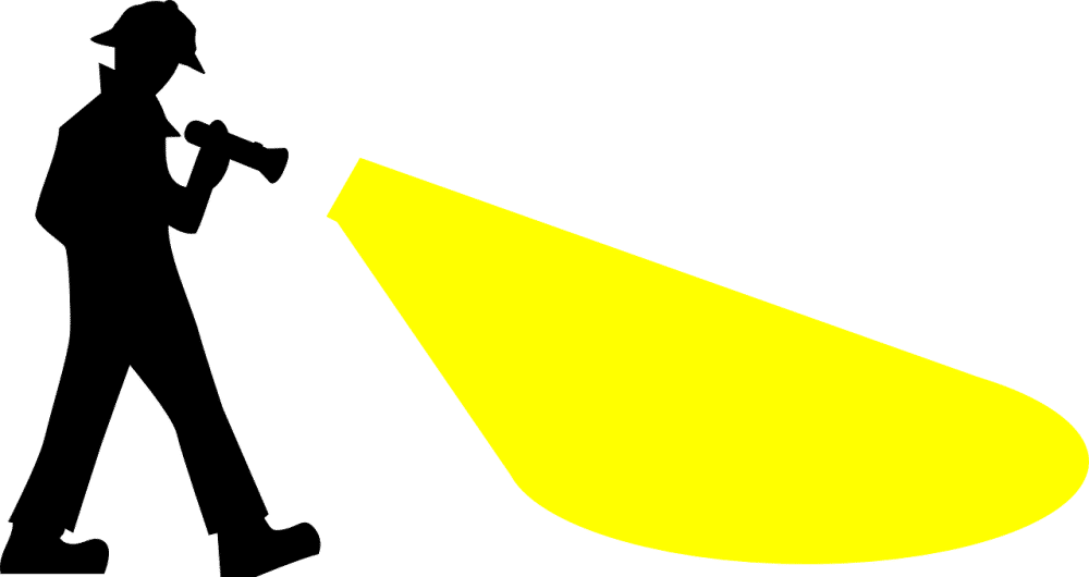 ilustrasi penggunaan senter (pixabay.com/Clker-Free-Vector-Images)