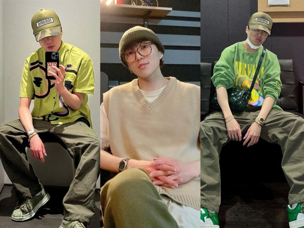 10 Ide OOTD Nuansa Hijau ala Kang Seung Yoon WINNER, Kece dan Modis!