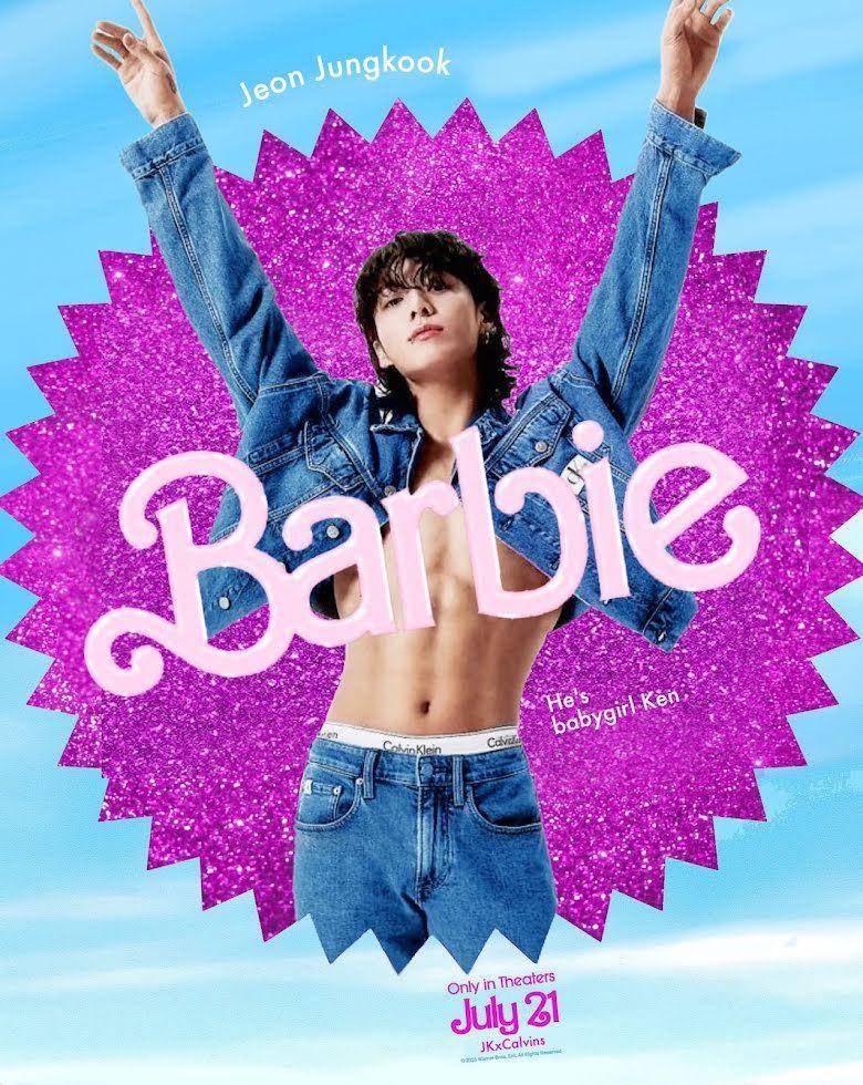 editan member BTS menjadi Ken di film Barbie (twitter.com/JKxCALVINS)