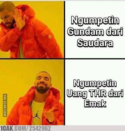 meme THR diambil emak (1cak.com)