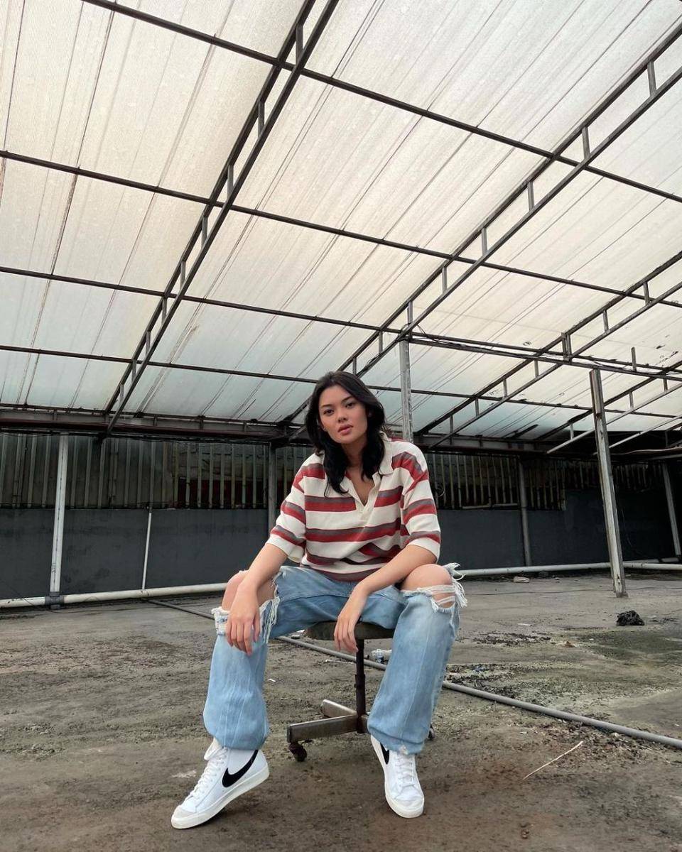 Gaya boyish ala Marella INTM Cycle 3 (instagram.com/mariamulwanto)