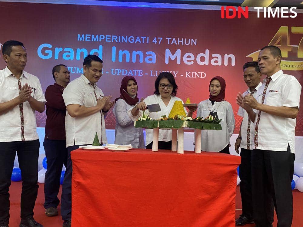 Grand Inna Medan gelar HUT ke-47 tahun bersama anak yatim piatu (IDN Times/Indah Permata Sari)