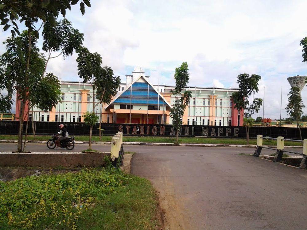 Stadion Andi Mappe di Kabupaten Pangkep, Sulawesi Selatan. (mapio/m.faisal.y@mks)