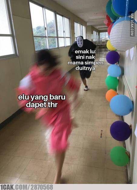 meme THR diambil emak (1cak.com)