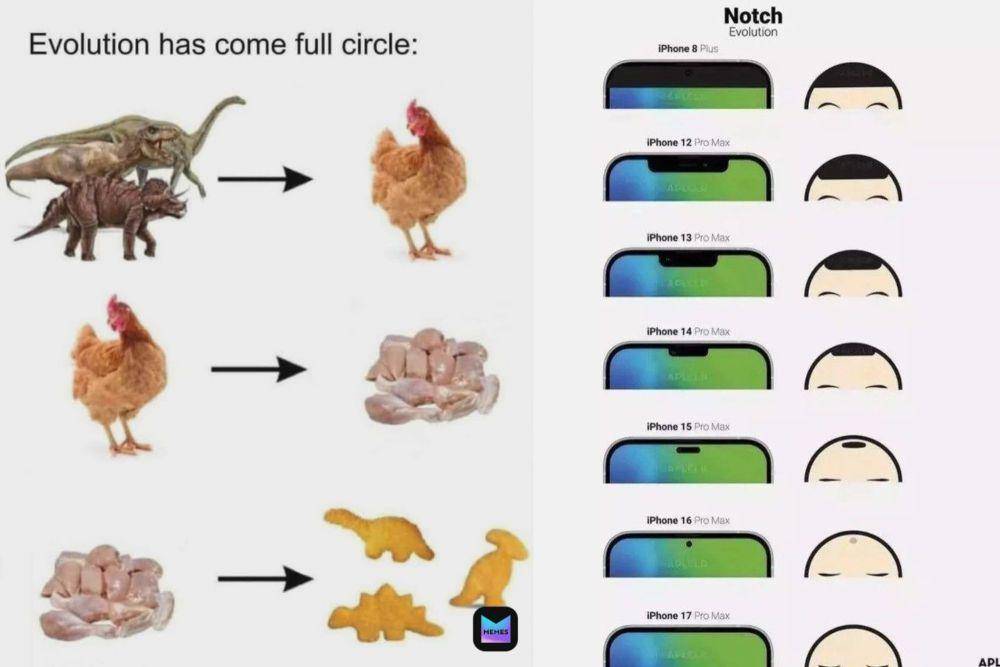meme evolusi (cdn.memes.com I reddit.com/Definitely-Not-Joe-)