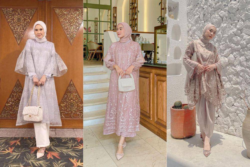 gaya OOTD kondangan ala selebgram hijab (instagram.com/vita.nurvitasari | instagram.com/kairissta | instagram.com/denisarani)