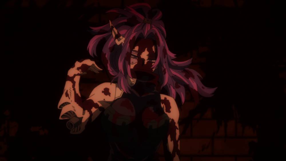 Lady Nagat setelah melakukan pembunuhan. (dok. Bones/My Hero Academia)