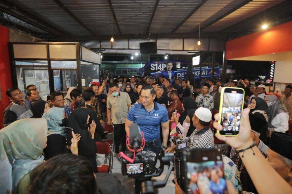 Ketua Umum Partai Demokrat Agus Harimurti Yudhoyono (AHY) di Sragen, Jawa Tengah. (Dok/Partai Demokrat)