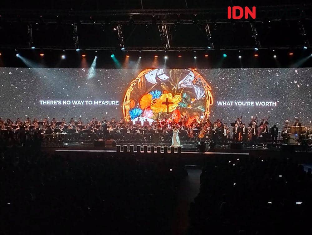 Ibadah Jumat Agung di Gereja Bethany Nginden Surabaya, Jumat (7/4/2023). (IDN Times/Khusnul Hasana).