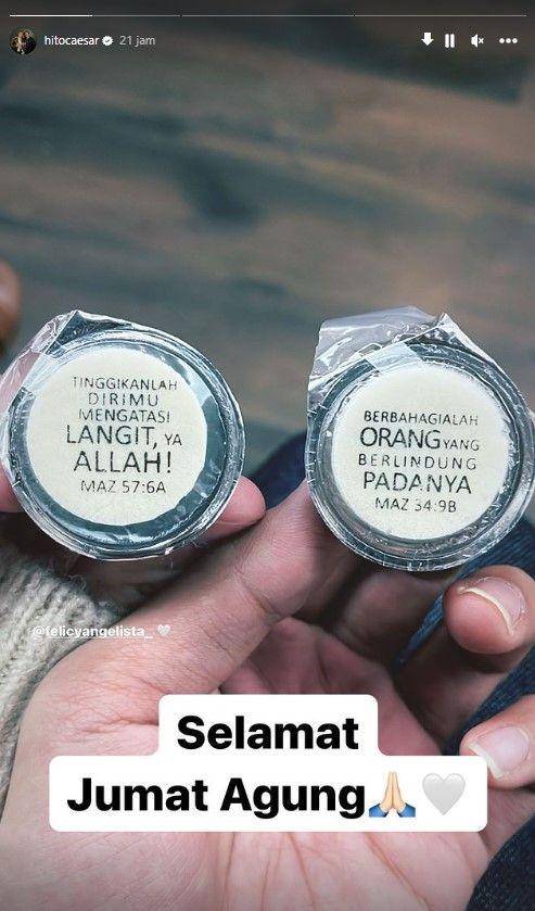 artis lakukan ibadah Jumat Agung di gereja (instagram.com/hitocaesar)