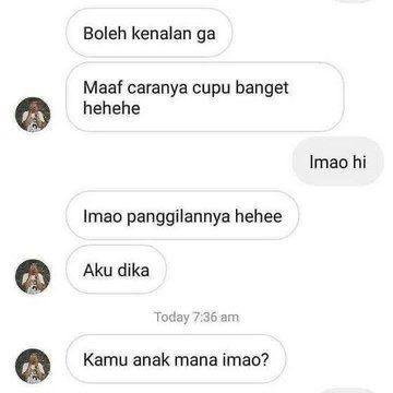 chat kocak warganet (twitter.com/ ForRecomd)