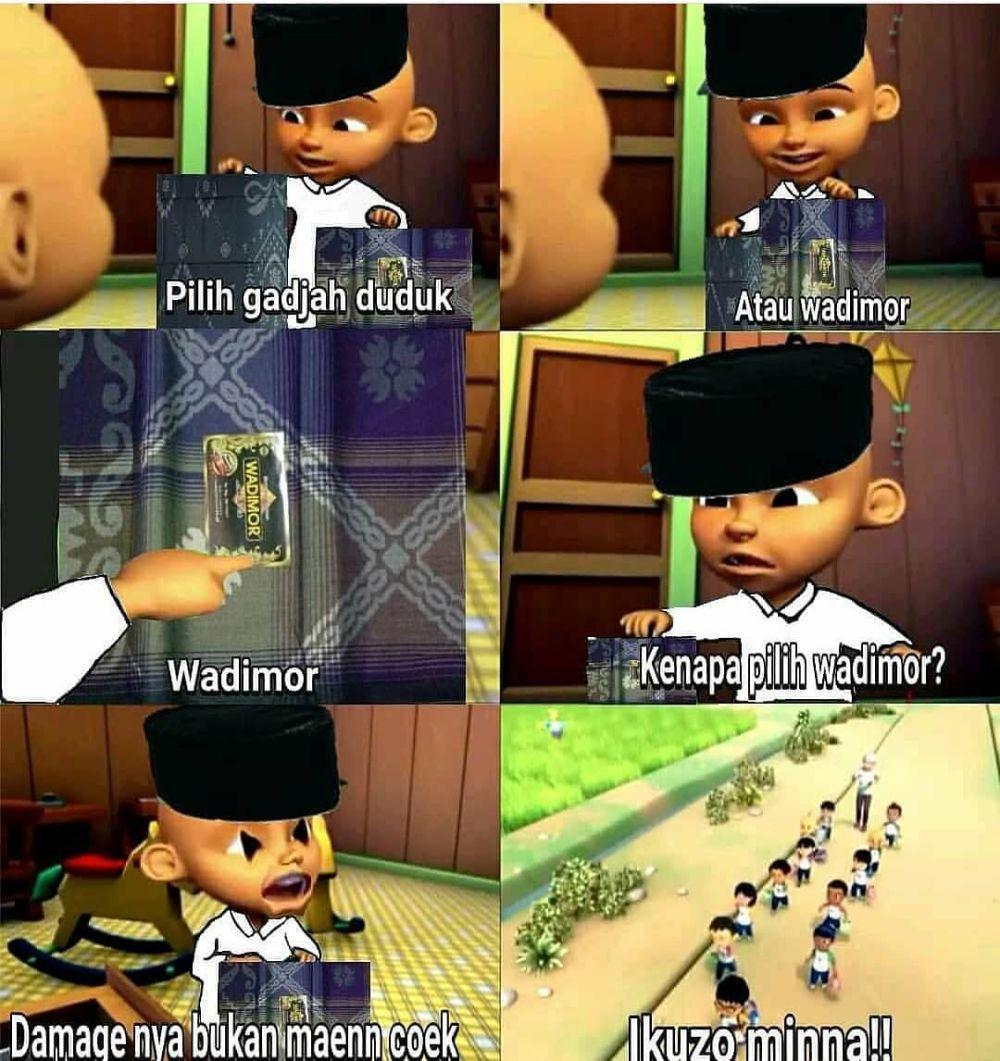 meme perang sarung (facebook.com/ng4kak.bareng.kuy)