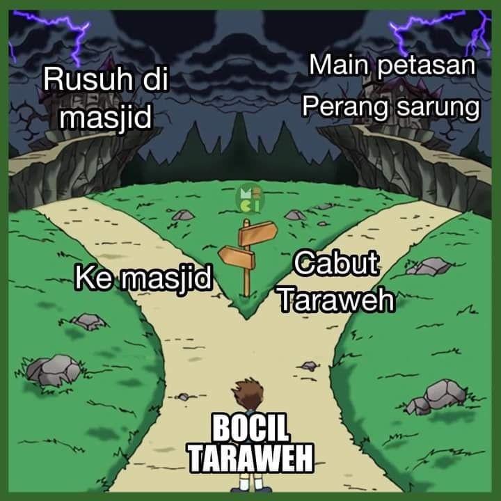 meme perang sarung (instagram.com/mrci.id)