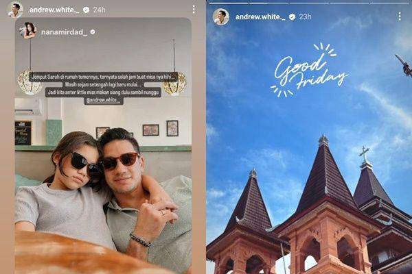 artis lakukan ibadah Jumat Agung di gereja (instagram.com/andrew.white._)