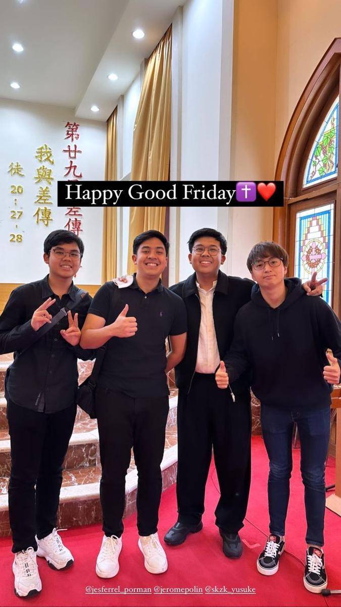 artis lakukan ibadah Jumat Agung di gereja (instagram.com/jehianps)