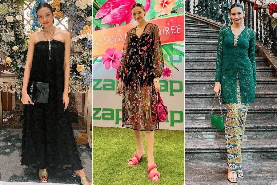 9 Busana Pesta ala Gesya Shandy, Ada Kebaya maupun Dress Feminin