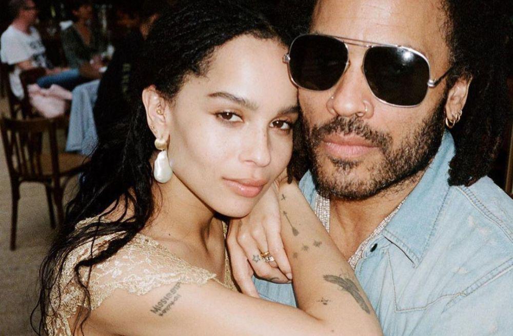 9 Potret Zoe Kravitz dan Sang Ayah, Nempel Banget!