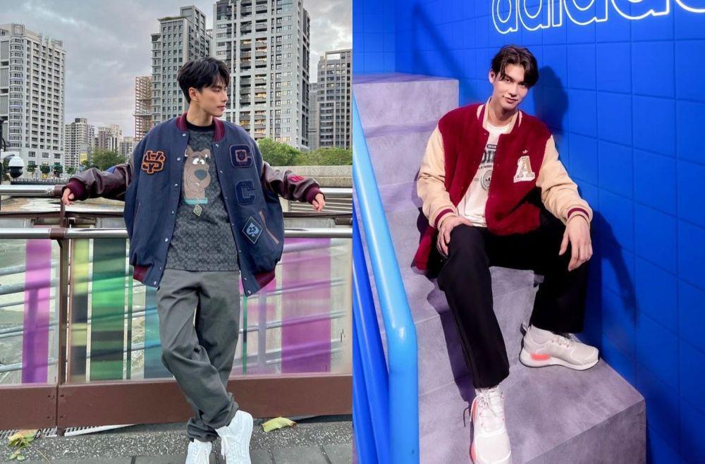 10 Inspirasi Outfit Jaket Varsity ala Aktor GMMTV, Mix and Match Kece!