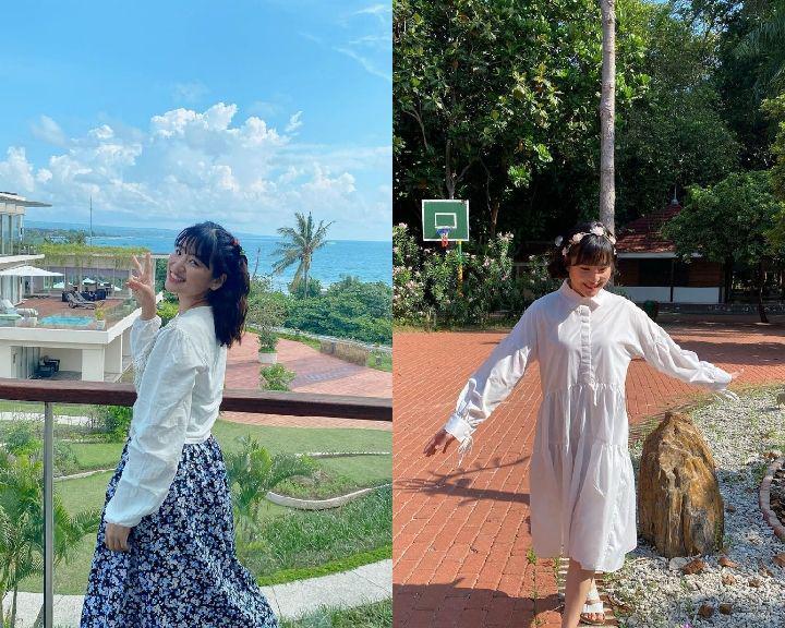 10 Ide Outfit Putih Haruka Nakagawa yang Cocok buat Lebaran
