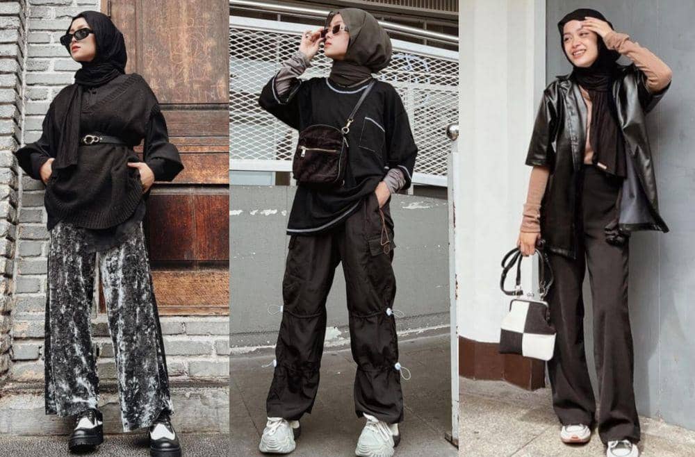 10 Ide OOTD Lebaran Bergaya Street Style ala Deana Hanifa, Edgy!