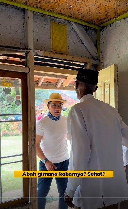 Ridwan Kamil ke rumah Abah Jajang (instagram.com/ridwankamil)