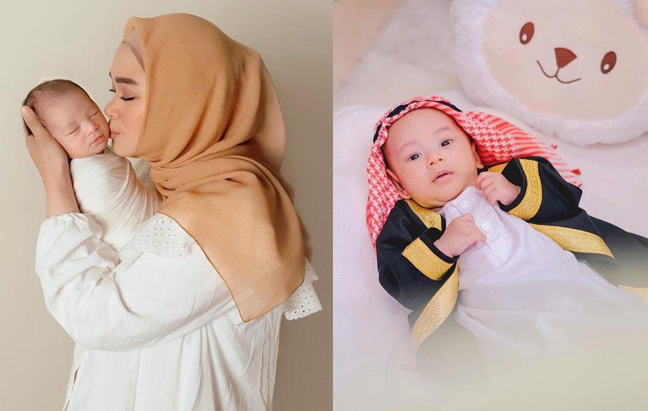 9 Potret Maliki, Putra Bungsu Sheza Idris yang Sudah Berusia 3 Bulan!