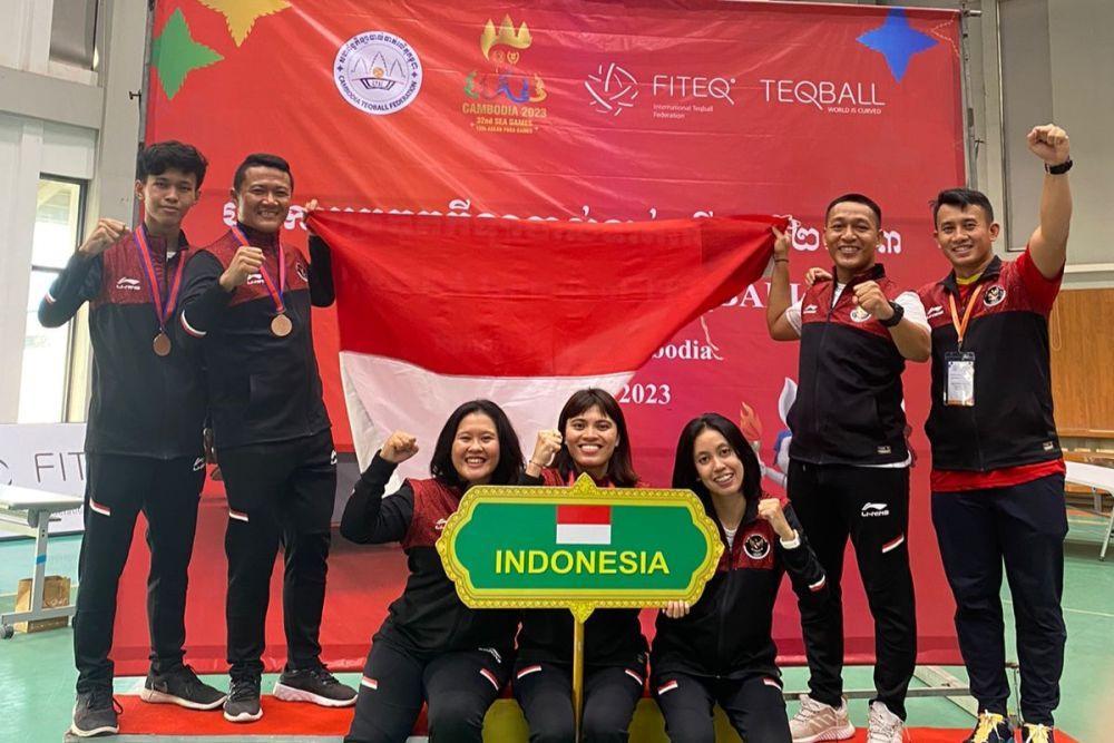 Selamat! Timnas Teqball Indonesia Raih 2 Perunggu di Kamboja