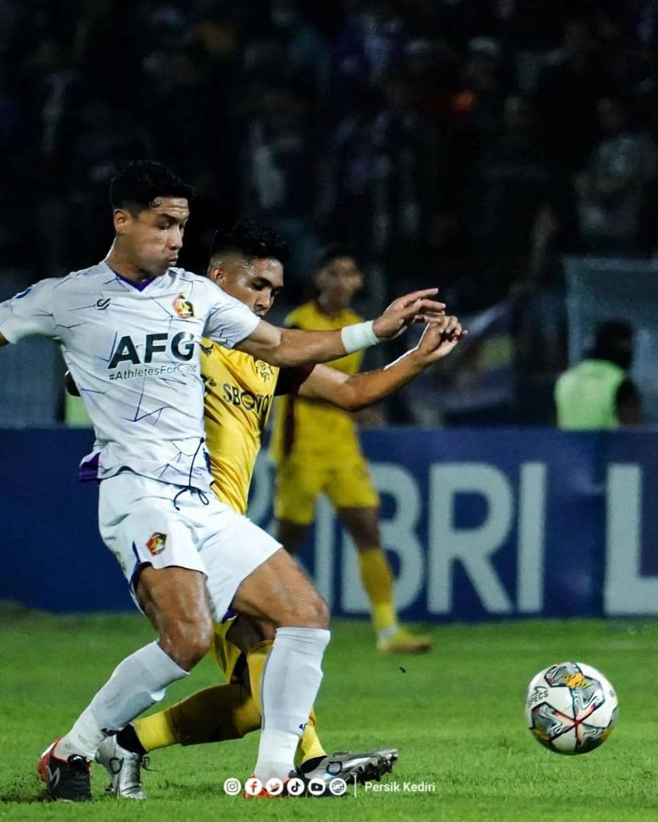 Pemain Persik Kediri saat melawan Persikabo 1973.instagram.com/ persikfcoffcial
