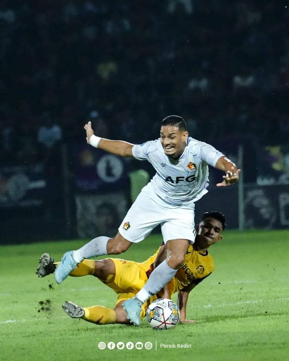 Pemain Persik Kediri saat melawan Persikabo 1973.instagram.com/ persikfcoffcial