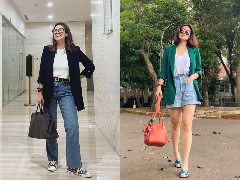9 Ide Padu Padan Outfit dengan Blazer ala Agatha Suci, Super Kece!