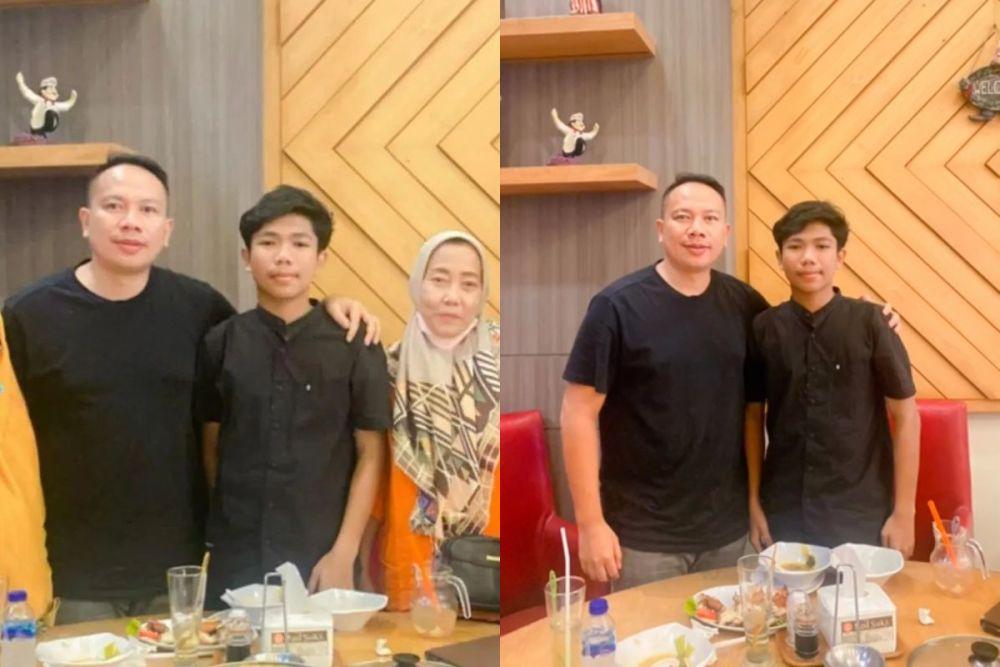 kolase potret Vicky Prasetyo dan anak (instagram.com/vincent_reynald I instagram.com/vickyprasetyo777)