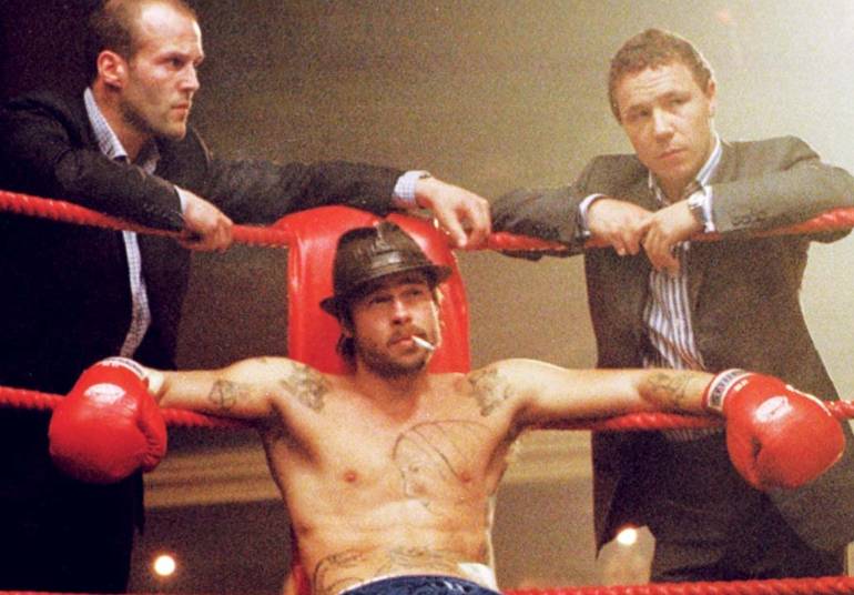 Brad Pitt, Jason Statham, dan Stephen Graham di film Snatch (2000) (dok. Sony Pictures/Snatch)