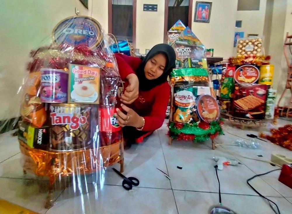 Bisnis parsel kebanjiran pesanan jelang lebaran. Dok. Pribadi Labon.id