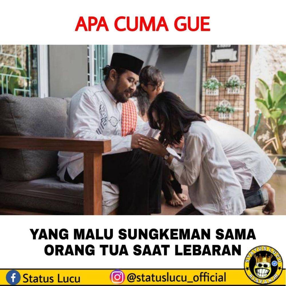 meme sungkem Lebaran (instagram.com/statuslucu_official)
