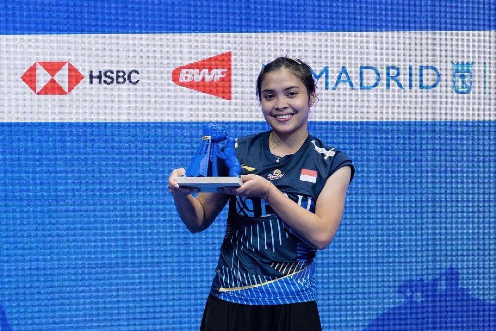 Gregoria Mariska Tunjung jadi juara di Spain Masters 2023 (instagram.com/gregoriamrska)