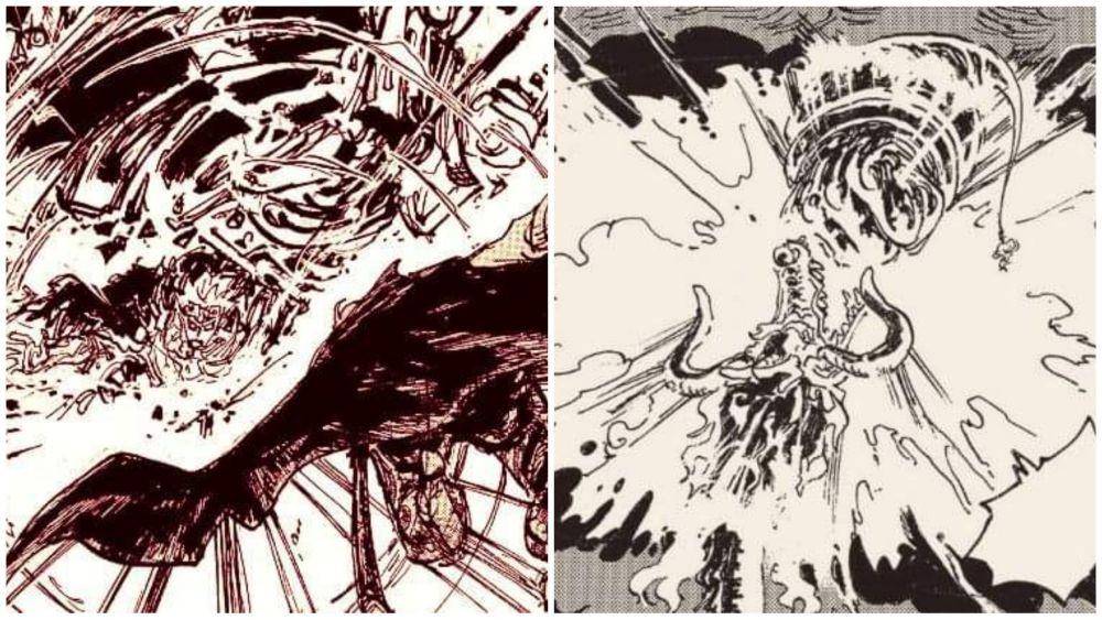 Divine Departure dan Bajrang Gun. (Dok. Shueisha/One Piece)