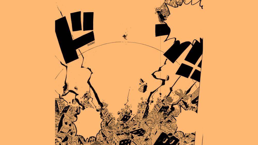 Galaxy Impact dari Garp. (Dok. Shueisha/One Piece)