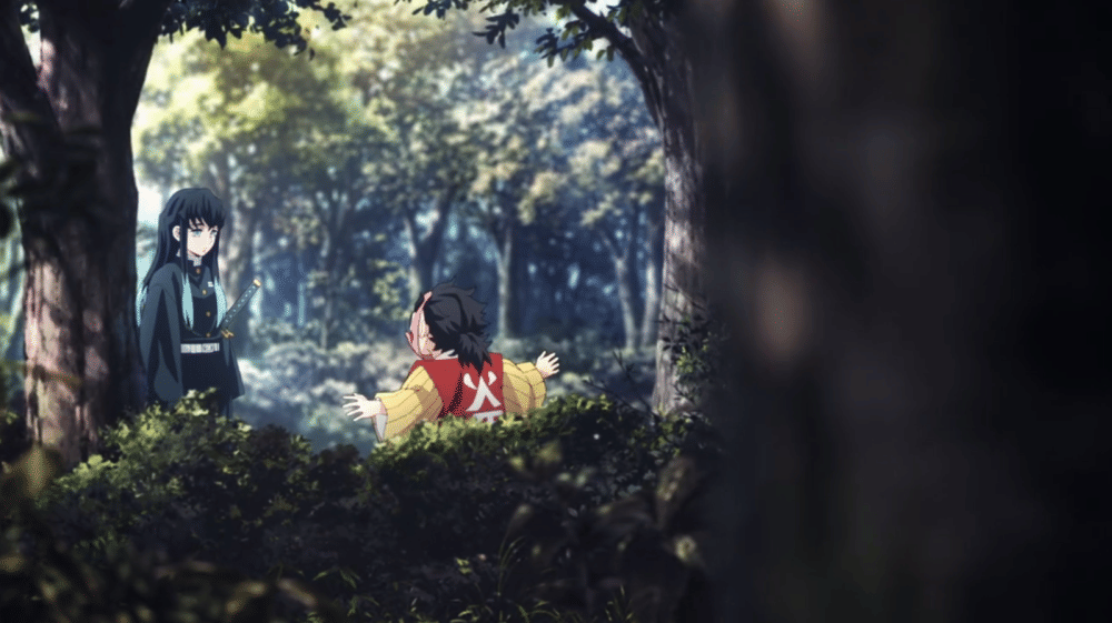 Pilar Kabut terlihat di Desa Pembuat Pedang (dok. Ufotable/ Kimetsu no Yaiba Swordsmith Village Arc)