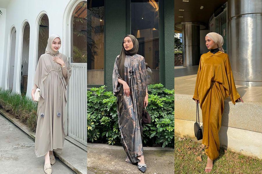 10 Inspirasi OOTD Lebaran dengan Kaftan, Anggun nan Memesona
