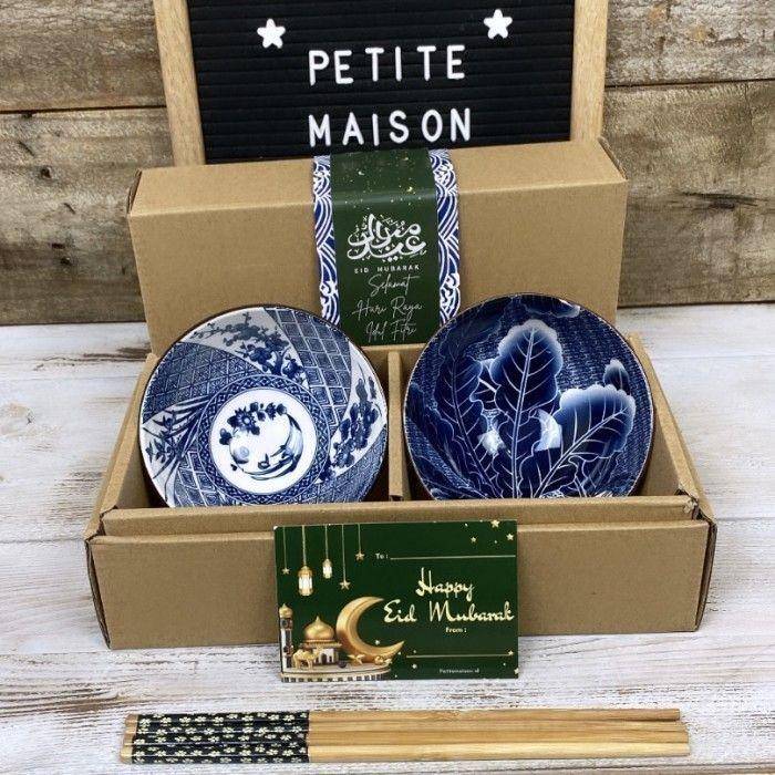 Hampers lebaran di bawah Rp100 ribu berupa Japanese bowl aesthetic (Tokopedia Official Store/Petite Maison)