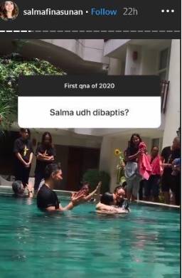 Salmafina Sunan dibaptis (instagram.com/salmafinassunan)