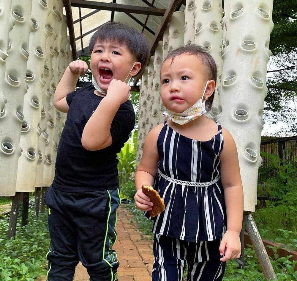 Reijiro dan Runa anak Ryn eks Cherrybelle (instagram.com/xxrynisme)