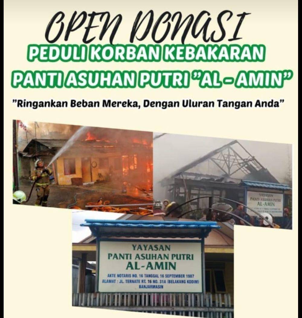 Sebaran penggalangan dana untuk korban kebakaran di Banjarmasin.