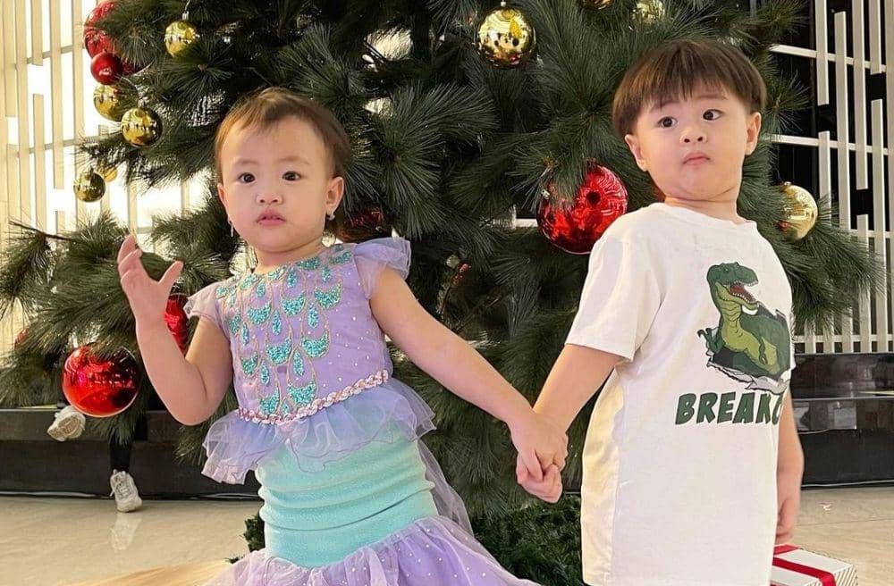 9 Potret Gemas Reijiro dan Runa Anak Ryn Eks Cherrybelle, Imut Banget!