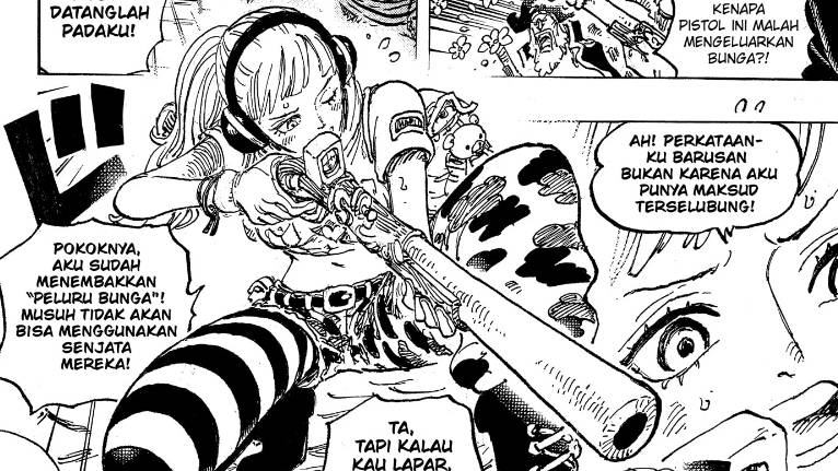 Hibari tiba di Hachinosu. (dok. Shueisha/One Piece)