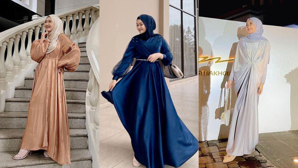 Potret Saritiw dengan Shimmer Dress (Sumber: instagram.com/saritiw)