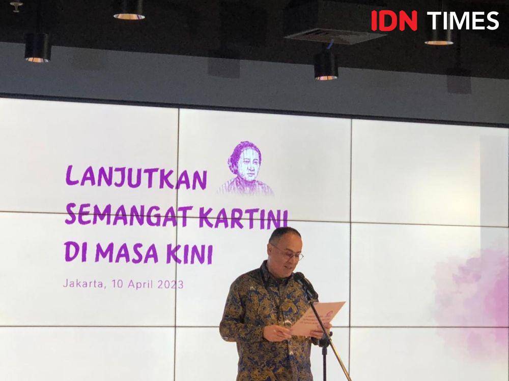 Diskusi bertema 'Lanjutkan Semangat Kartini di Masa Kini' oleh Nestle Indonesia di Kantor Pusat Nestle Indonesia, Jakarta Selatan pada Senin (10/4/2023). (IDN Times/Nisa Zarawaki)