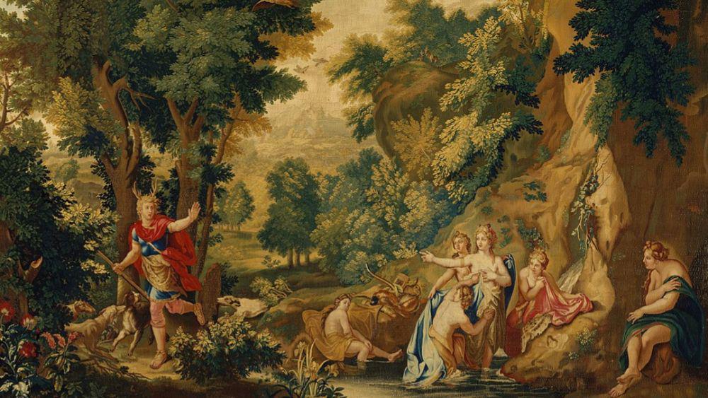 Ilustrasi lukisan Aktaion (commons.wikimedia.org/Gobelins Tapestry Manufactory)